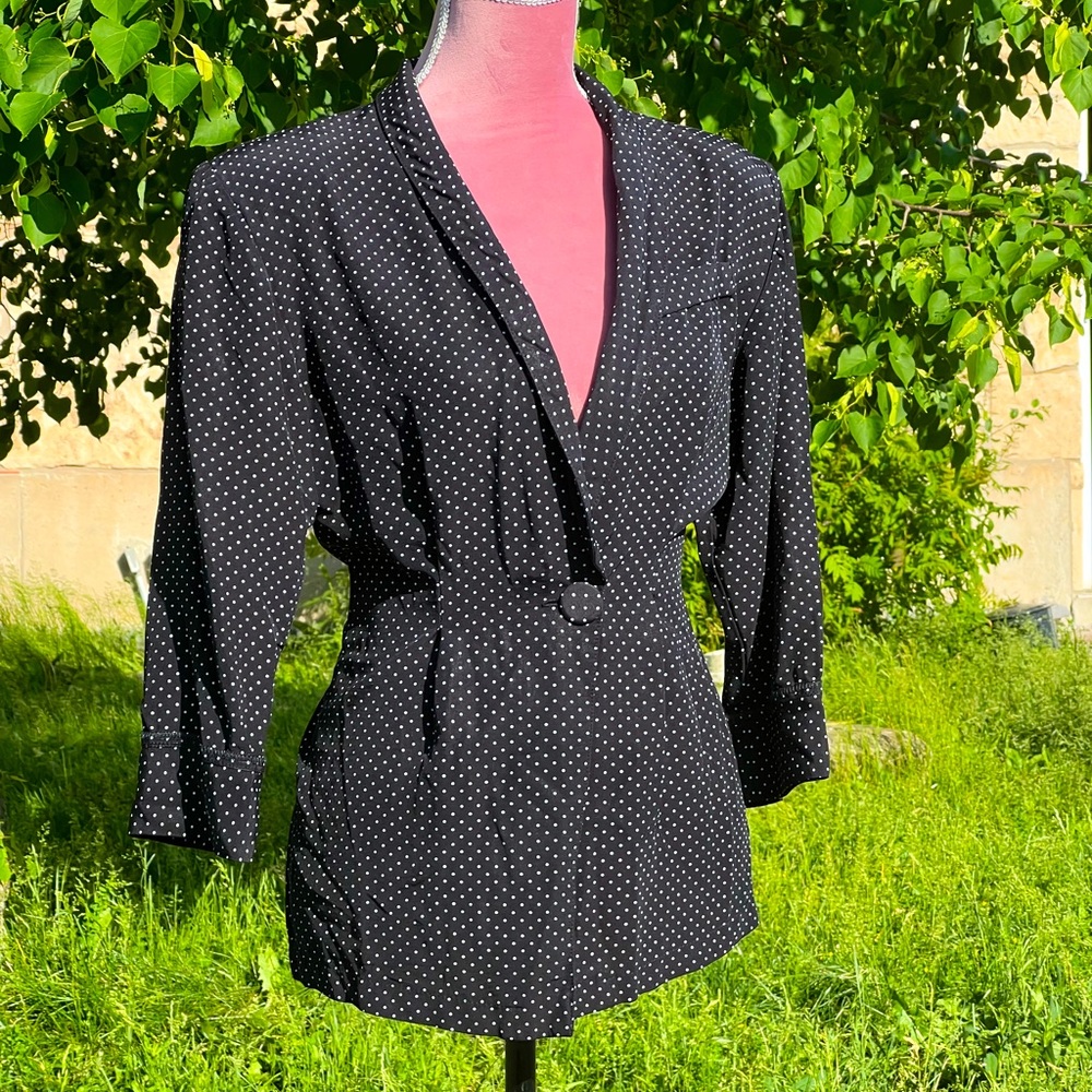 Vintage, polka dot blazer